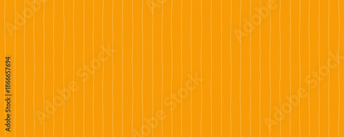 Seamless Hand Drawn Line Pattern. Vertical Yellow Stripe Texture. Vector Y2K Background with Warp Yellow Grid.
