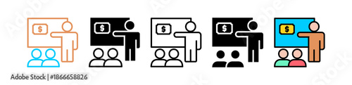 Business Presentation multiple icon