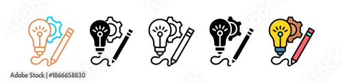 Creativity multiple icon
