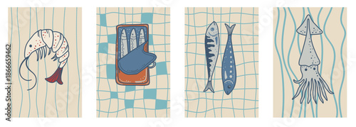 Summer Italian Food Poster Collection