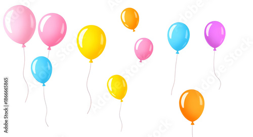 balloon, balloons, colorful, bright, vibrant, party, celebration, birthday, festival, event, fun, joy, happy, cheerful, festive, decoration, decorative, helium, floating, air, round, shiny, glossy, pl