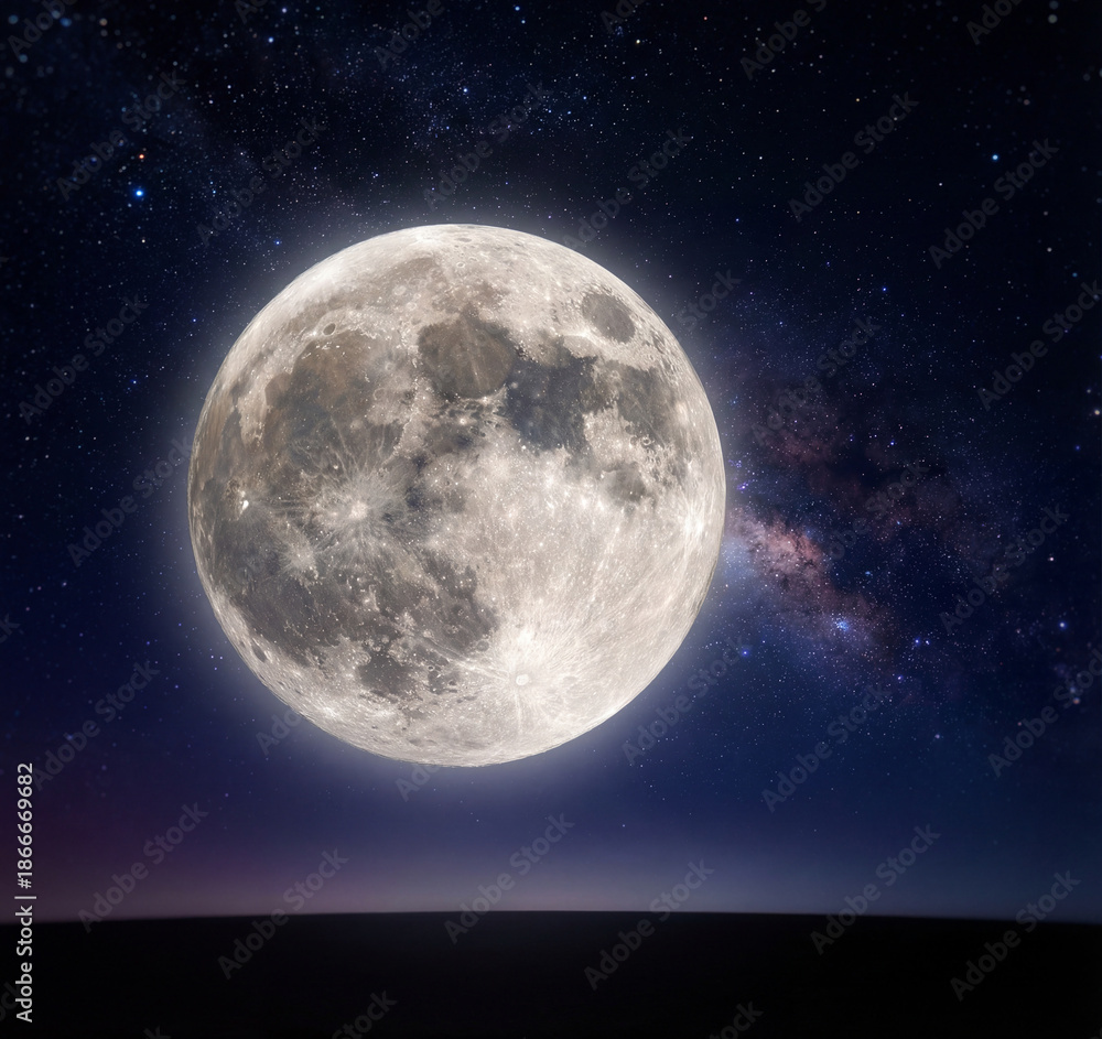Obraz premium AI generated image: Detailed view of the Moon showing craters and surface texture floating in deep space