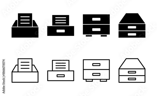 Archive folders icon vector. Document vector icon. Archive storage icon.