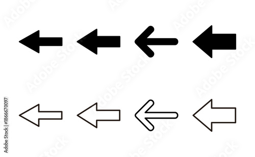 Arrow icon vector. Arrow sign and symbol for web design.