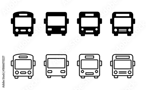 Bus icon vector. bus sign and symbol