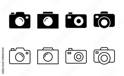 Camera icon vector. photo camera sign and symbol. photography icon.