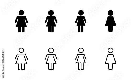Female icon vector. woman sign and symbol