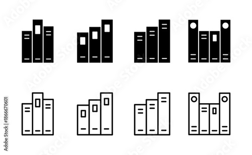 Library icon vector. education sign and symbol