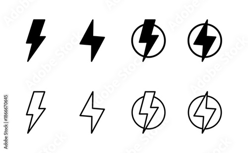 Lightning icon vector. electric sign and symbol. power icon. energy sign