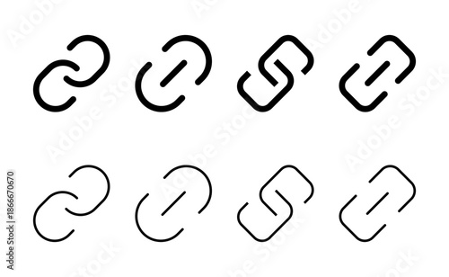 Link icon vector. Hyperlink chain sign and symbol