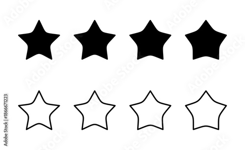 Star icon vector. rating sign and symbol. favourite star icon