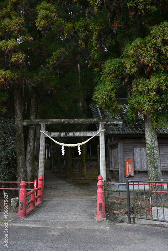 卑弥呼神社の橋と鳥居