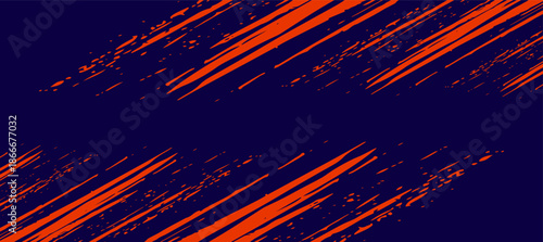 Abstract speed lines style orange color halftone banner design template, Modern, Eps 10.