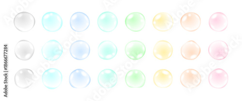 水分・潤いイメージのしずくイラストセット｜美容・スキンケア背景