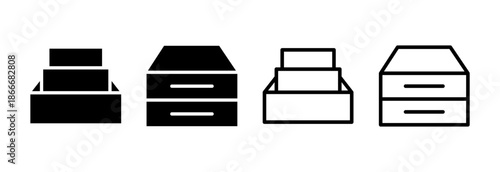 Archive folders icon vector illustration. Document vector icon. Archive storage icon.