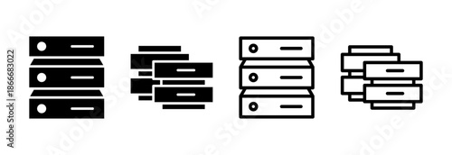 Database icon vector illustration. database sign and symbol