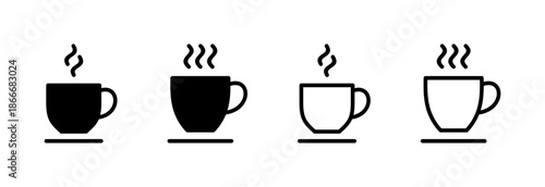 coffee cup icon vector illustration. cup a coffee sign and symbol