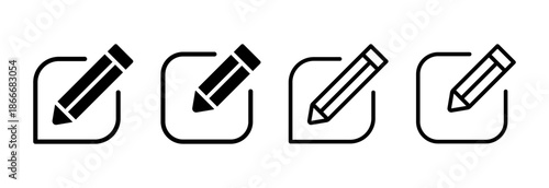 Edit icon vector illustration. edit document sign and symbol. edit text icon. pencil. sign up