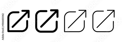 External link icon vector illustration. link sign and symbol. hyperlink symbol