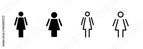Female icon vector illustration. woman sign and symbol