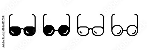 Glasses icon vector illustration. Glasses sign and symbol
