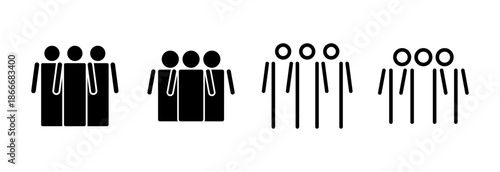 People icon vector illustration. person sign and symbol. User Icon vector