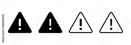 Danger icon vector illustration. attention sign and symbol. Hazard warning attention sign