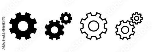 setting Icon vector illustration. Cog settings sign and symbol. Gear Sign