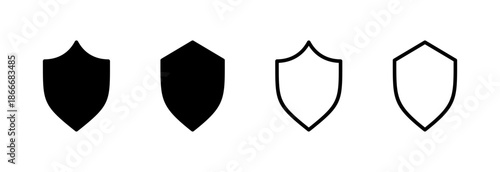 Shield icon vector illustration. Protection icon. Security sign and symbol