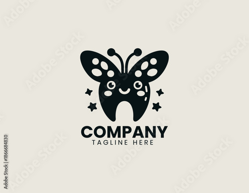 Minimalist circular emblem is displayed on white background for brand identity