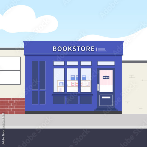 서점(책+카페+도시+풍경+건물)