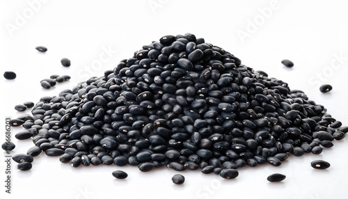 Pile Of Dried Black Beans
