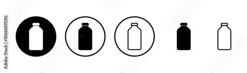 Bottle icon logo design. bottle sign and symbol