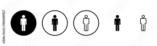 Man icon logo design. male sign and symbol. human symbol