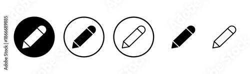 Pencil icon logo design. pen sign and symbol. edit icon vector