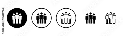 people icon logo design. person sign and symbol. User Icon vector