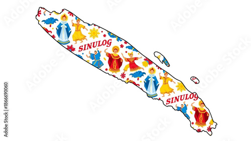 Sinulog Festival Map Celebration A Vibrant Depiction of Culture and Festivities