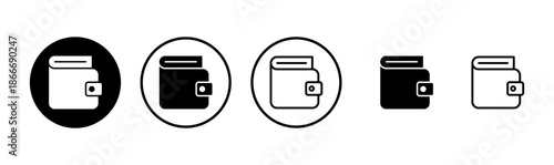 Wallet icon logo design. wallet sign and symbol