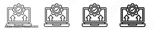 Development  Icon Set Different Style Collection