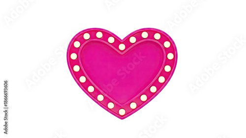 Pink Heart Marquee Light