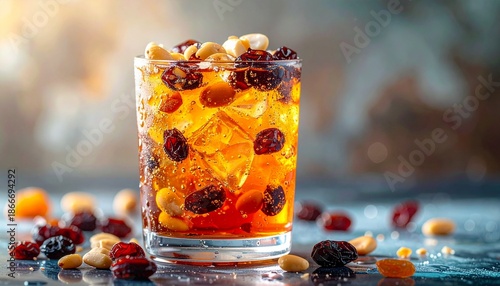 Festive Fruitcake in a Glass - A Delicious Holiday Treat.