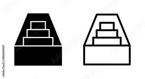 Archive folders icon symbol for apps and websites. Document vector icon. Archive storage icon.