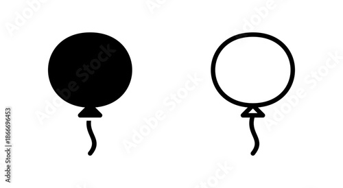 Balloon icon symbol for apps and websites. Party balloon sign and symbol