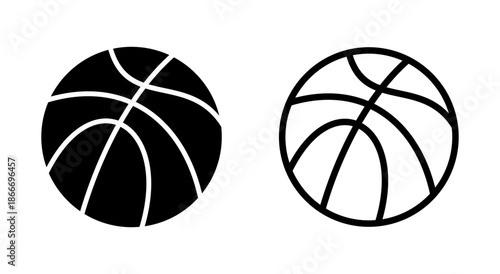 Basketball icon symbol for apps and websites. Basketball ball sign and symbol