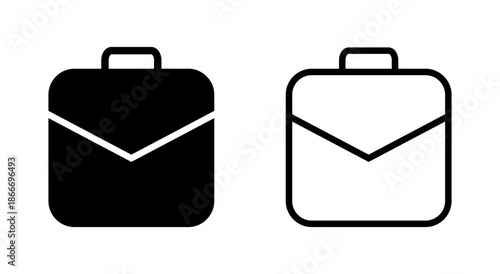 Briefcase icon symbol for apps and websites. suitcase sign and symbol. luggage symbol.