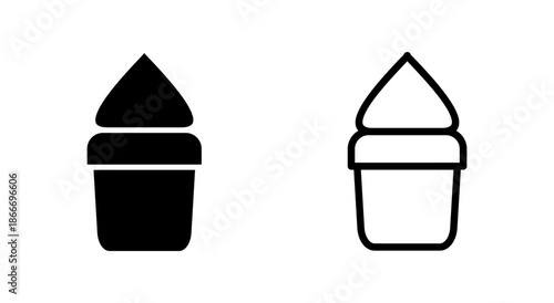 Cup cake icon symbol for apps and websites. Cup cake sign and symbol