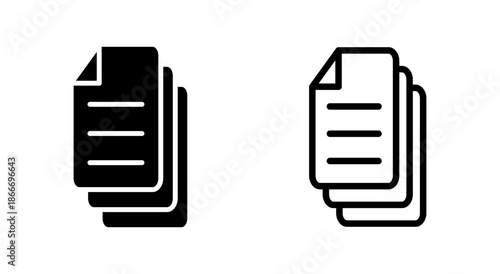 Document icon symbol for apps and websites. edit document. Paper sign and symbol. File Icon