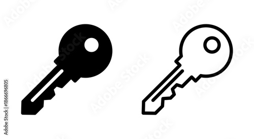 Key icon symbol for apps and websites. Key sign and symbol. keys vector
