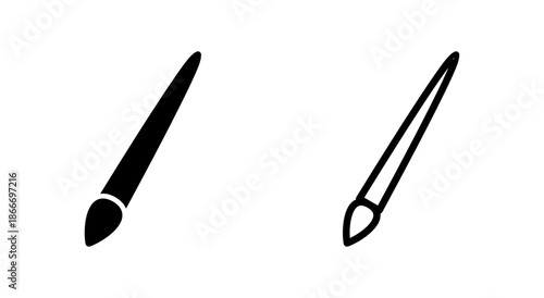 Paint icon symbol for apps and websites. paint brush sign and symbol. paint roller icon vector
