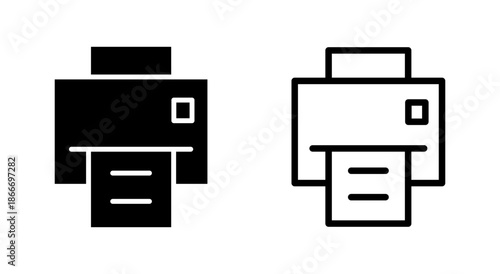 Print icon symbol for apps and websites. printer sign and symbol